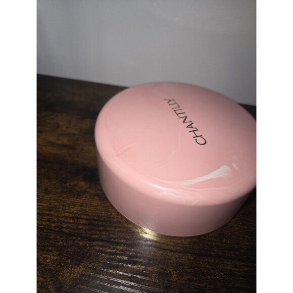 Vintage Chantilly Dusting Powder Box  Solid‎ Pink Plastic Case Empty - Picture 7 of 9